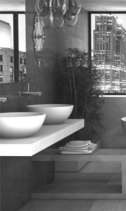 modern traditional bathrooms